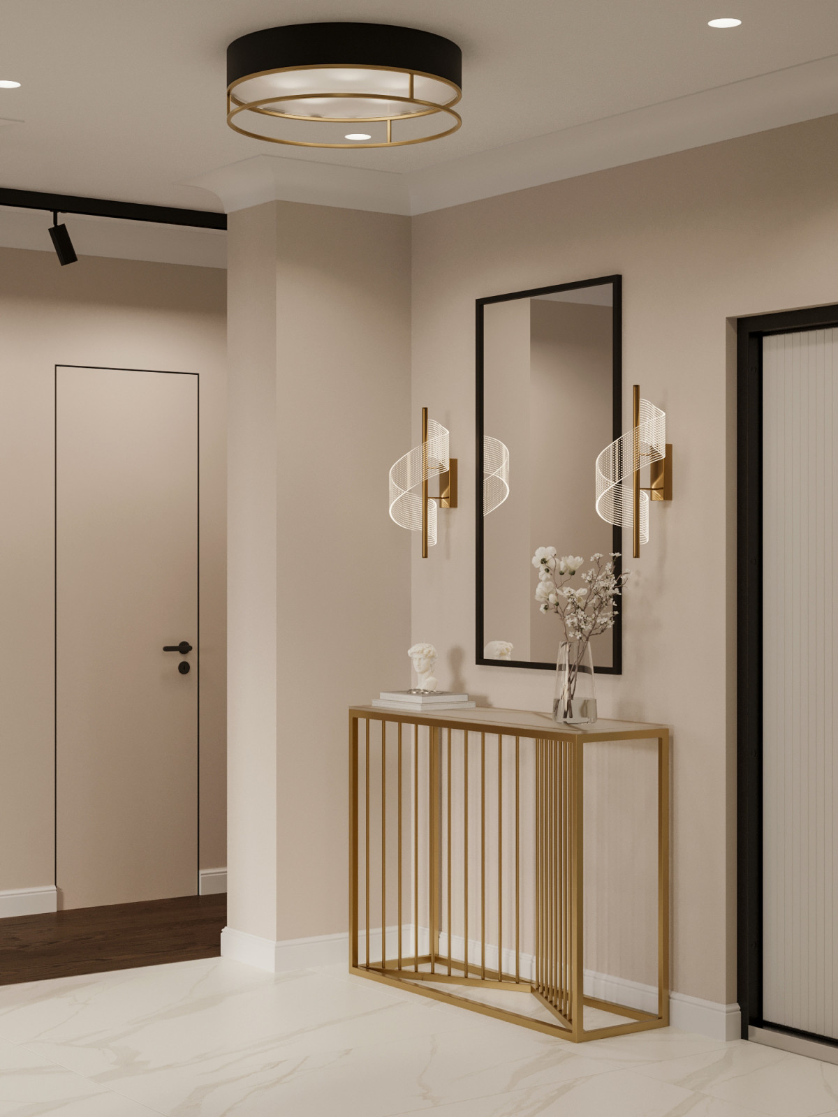 Дизайн проект 3-х комнатной квартиры "Зеленая роща"