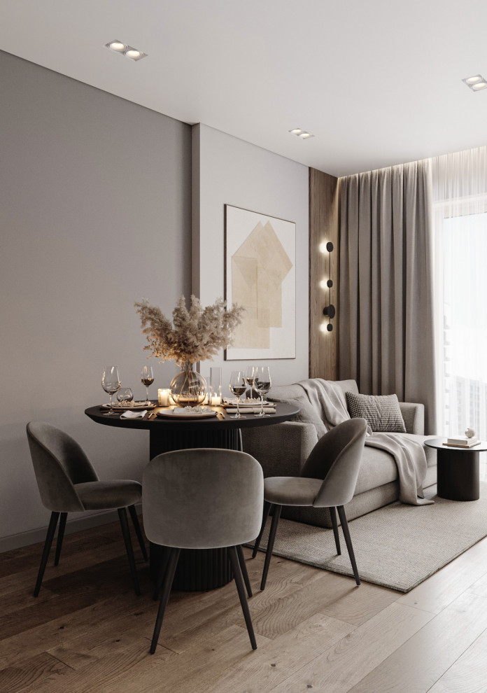 Дизайн-проект трехкомнатной квартиры 80 кв.м. Проект 2024г.