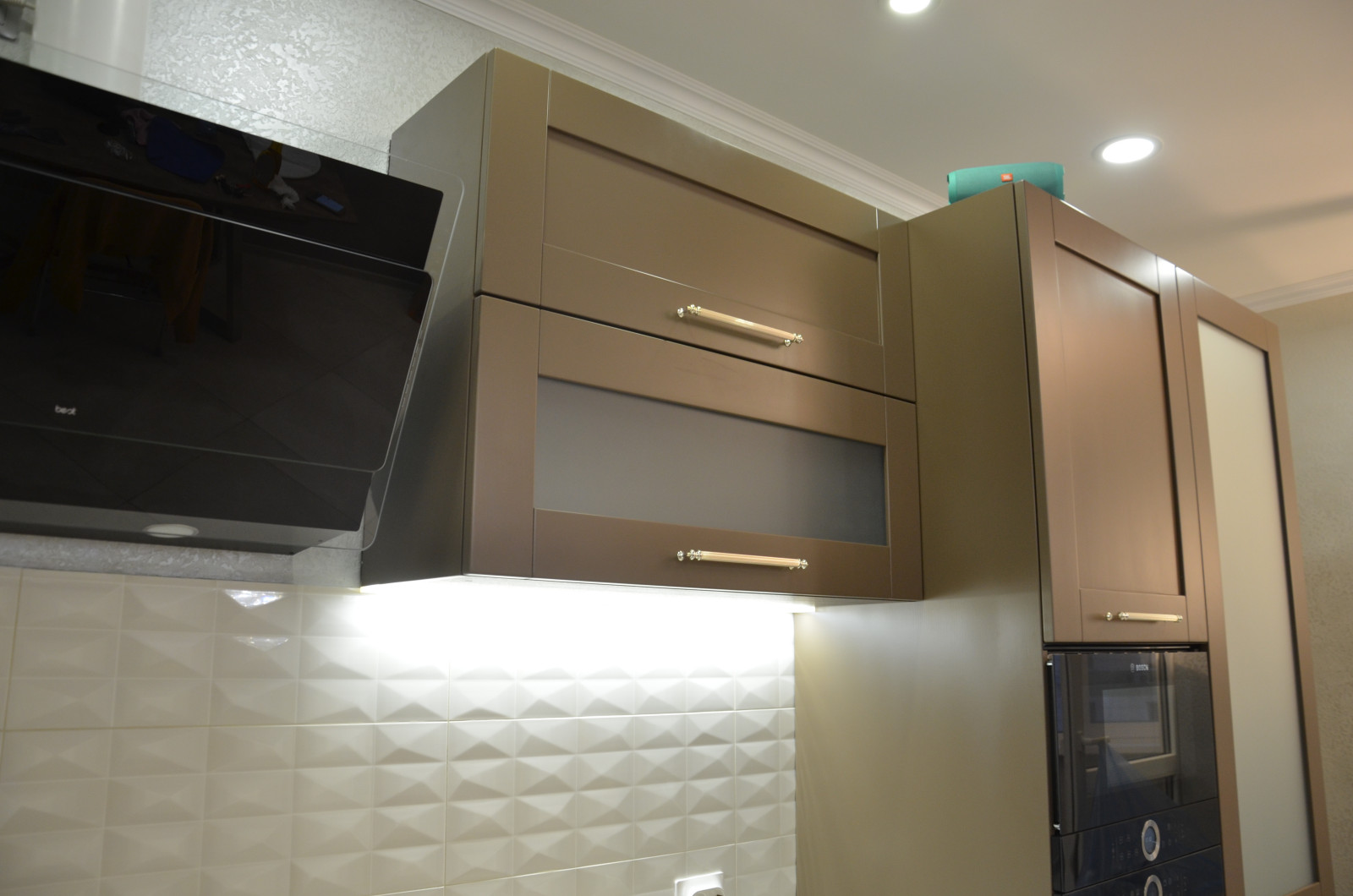 Кухня Кальвадос из массива бука покраска RAL