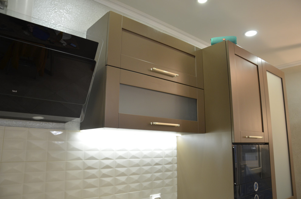 Кухня Кальвадос из массива бука покраска RAL