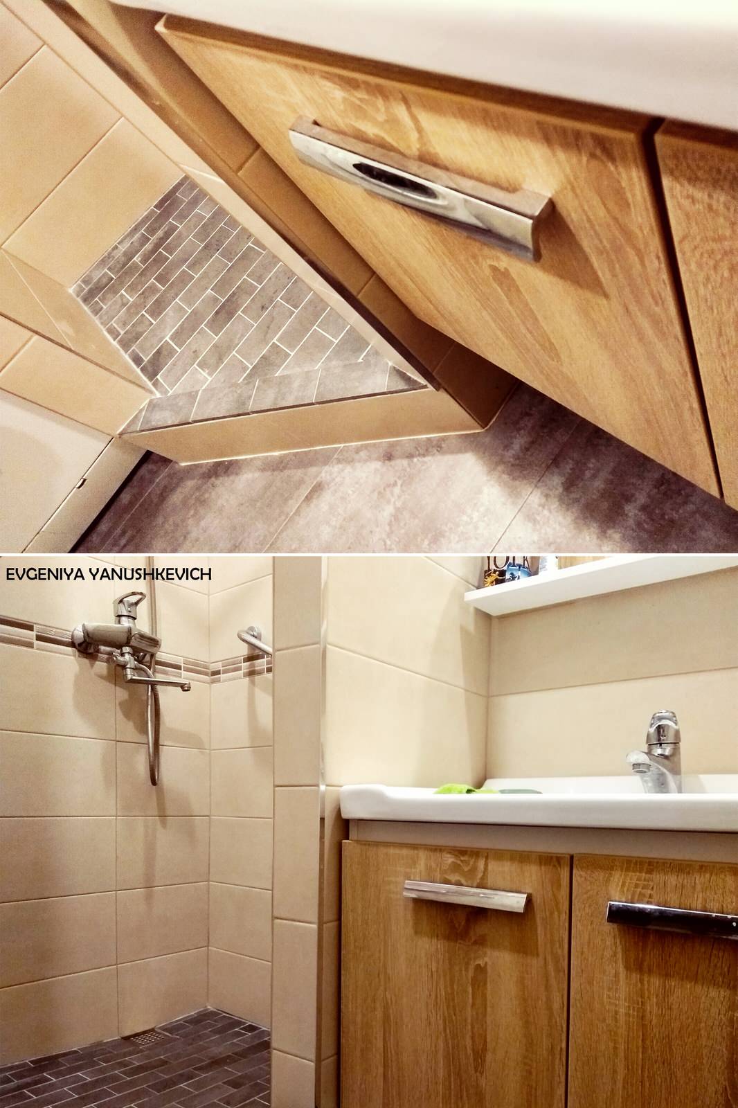 Обложка проекта: Убираем ванну в ванной. Создаем комфорт на двух с половиной метрах.