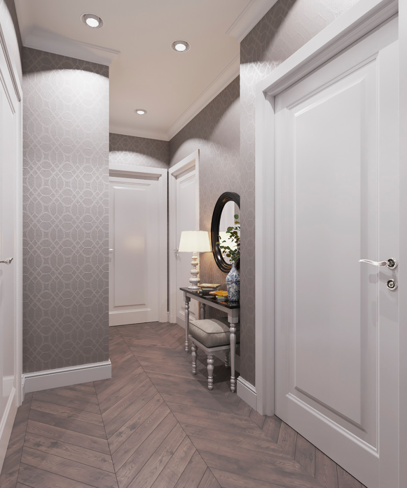 Дизайн проект 2х-комнатной квартиры в неоклассике