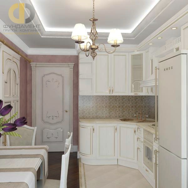 Дизайн четырехкомнатной квартиры 125 кв. м в классическом стиле