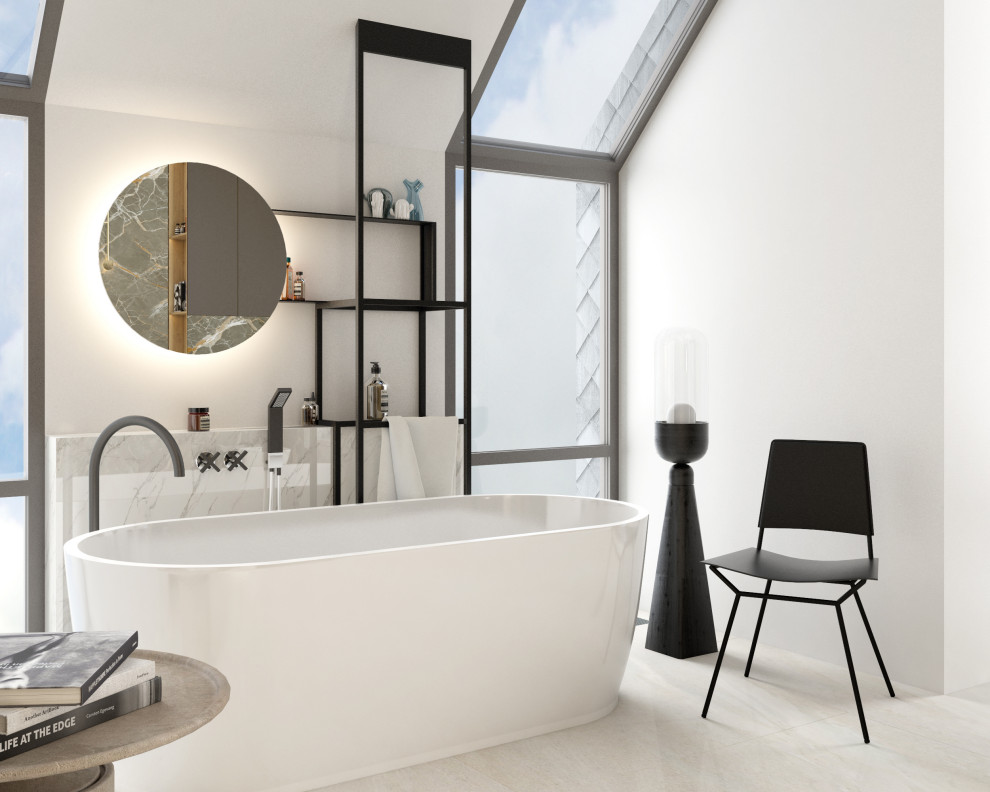 Мансардная ванная, 26 м2