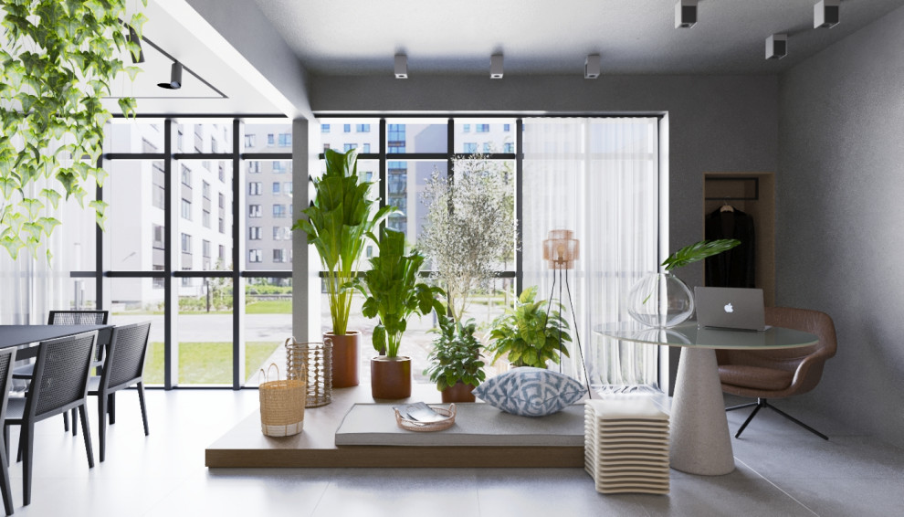 Студия с элементами лофта