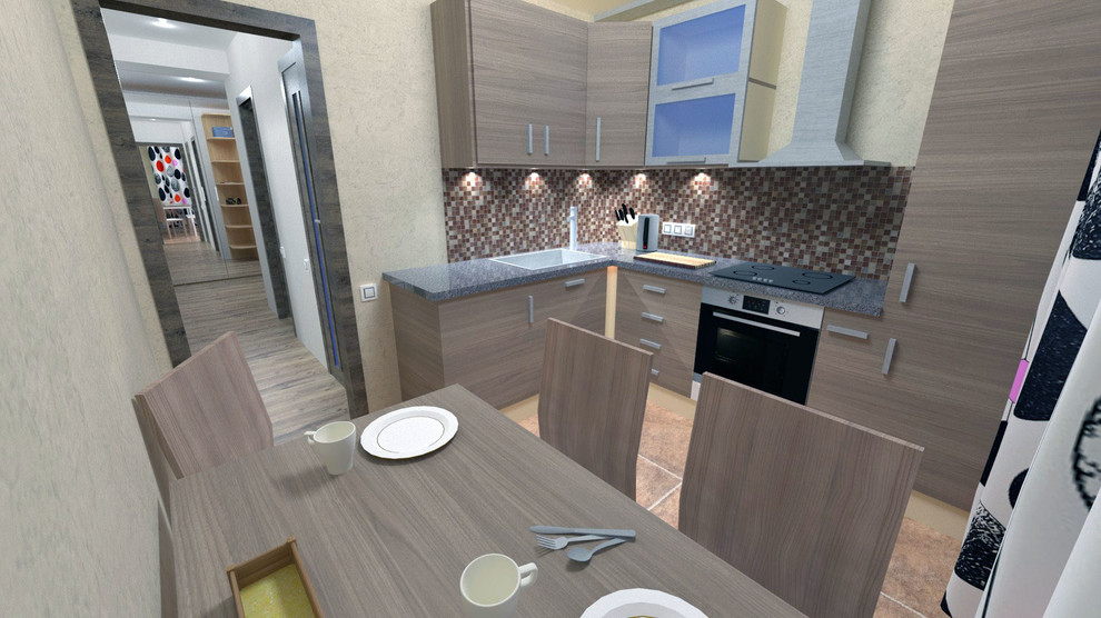 Однокомнатная квартира 40 кв. м. Технический проект