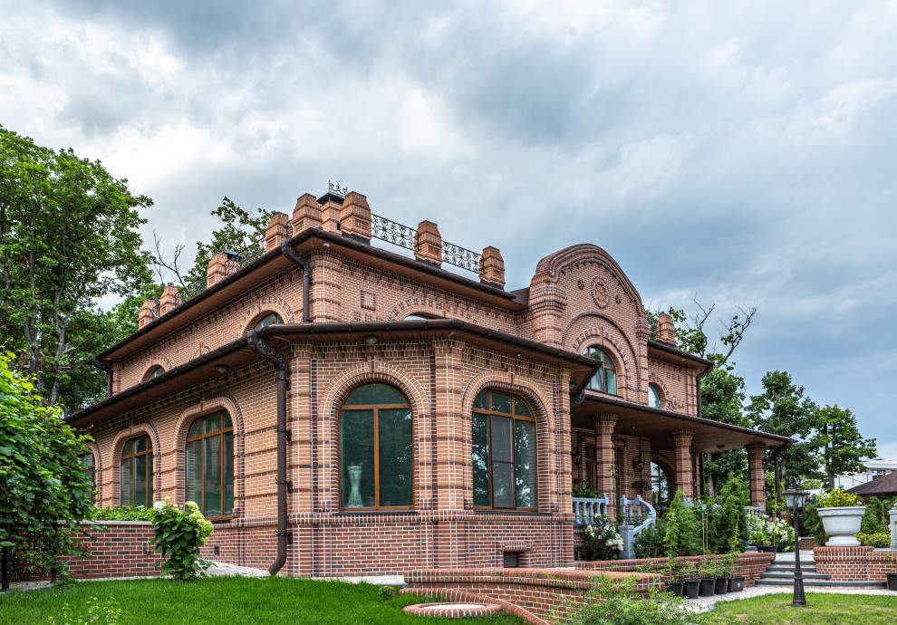 Загородный дом (усадьба) из кирпича