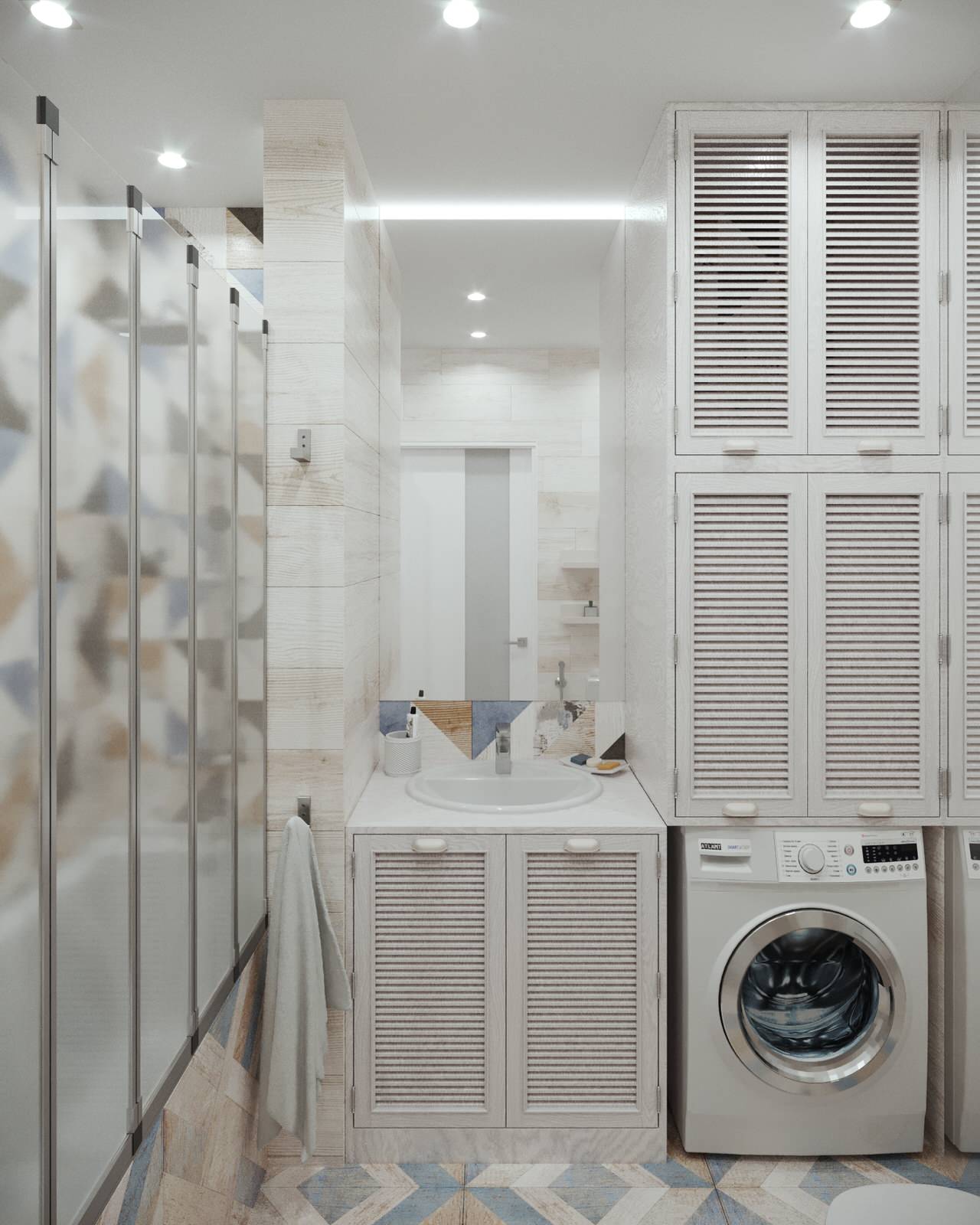 Проект интерьера двухкомнатной квартиры в стиле сканди