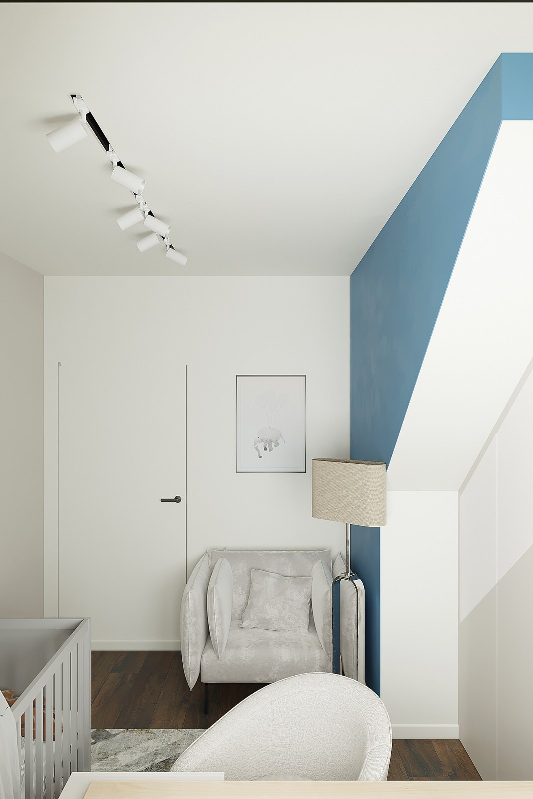 Двухуровневая квартира для молодой семьи