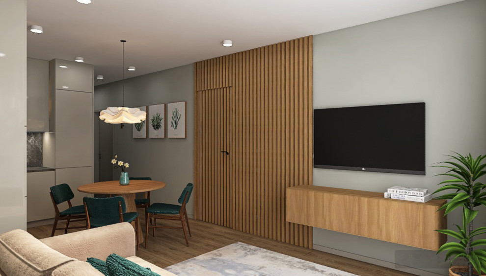 Проект трехкомнатной квартиры 66,8 кв.м.