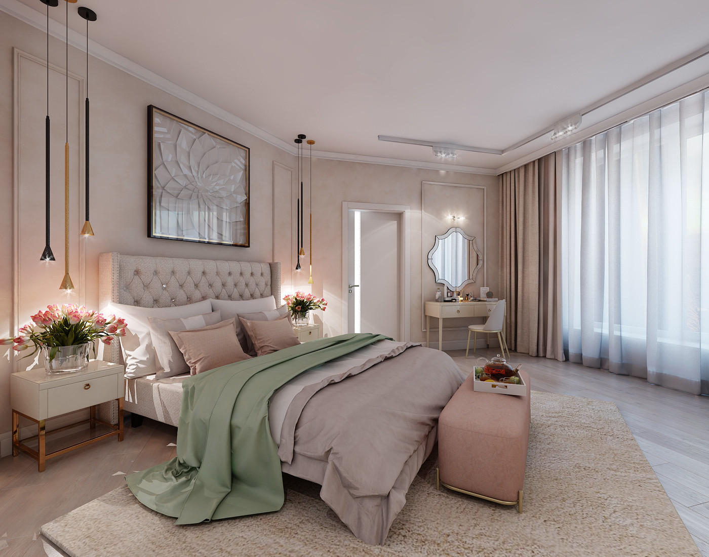 спальня в частном доме