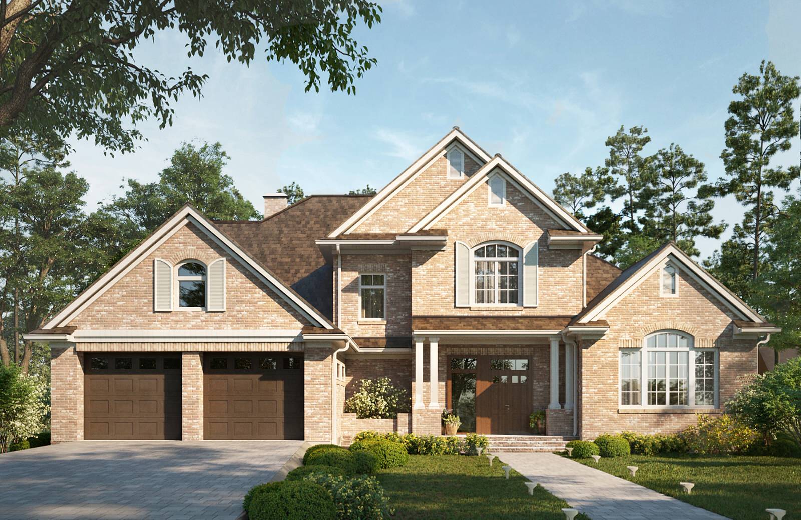 Обложка проекта: Жилой дом в американском стиле