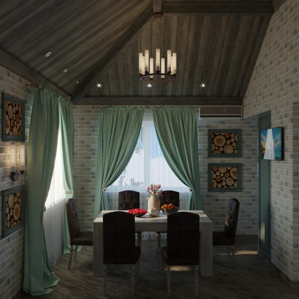 Дизайн-проект домика для отдыха с бассейном