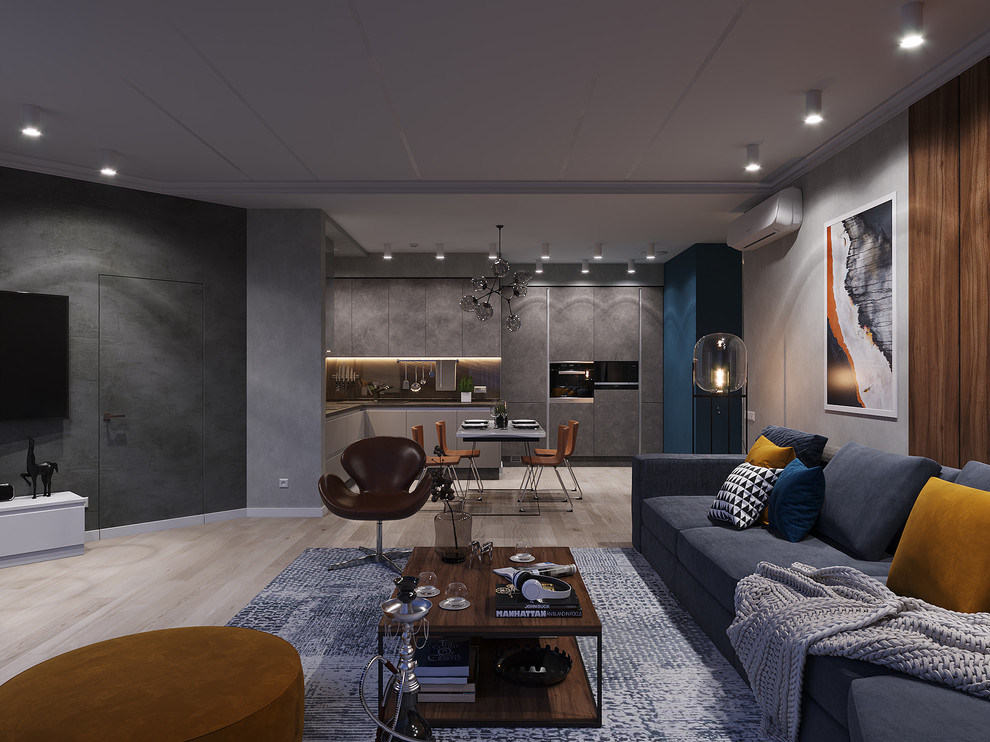 ЖК  Лазурные небеса. Гостиная и кухня