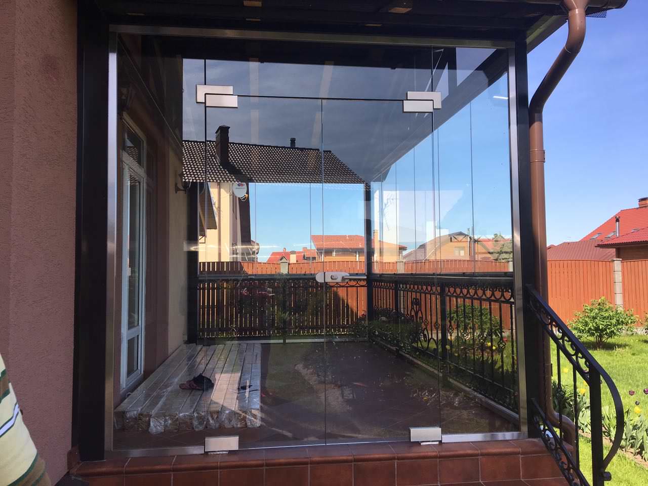 Остекление террасы, Минулово