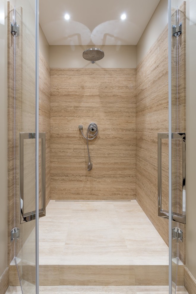 Стеклянная перегородка в душевую