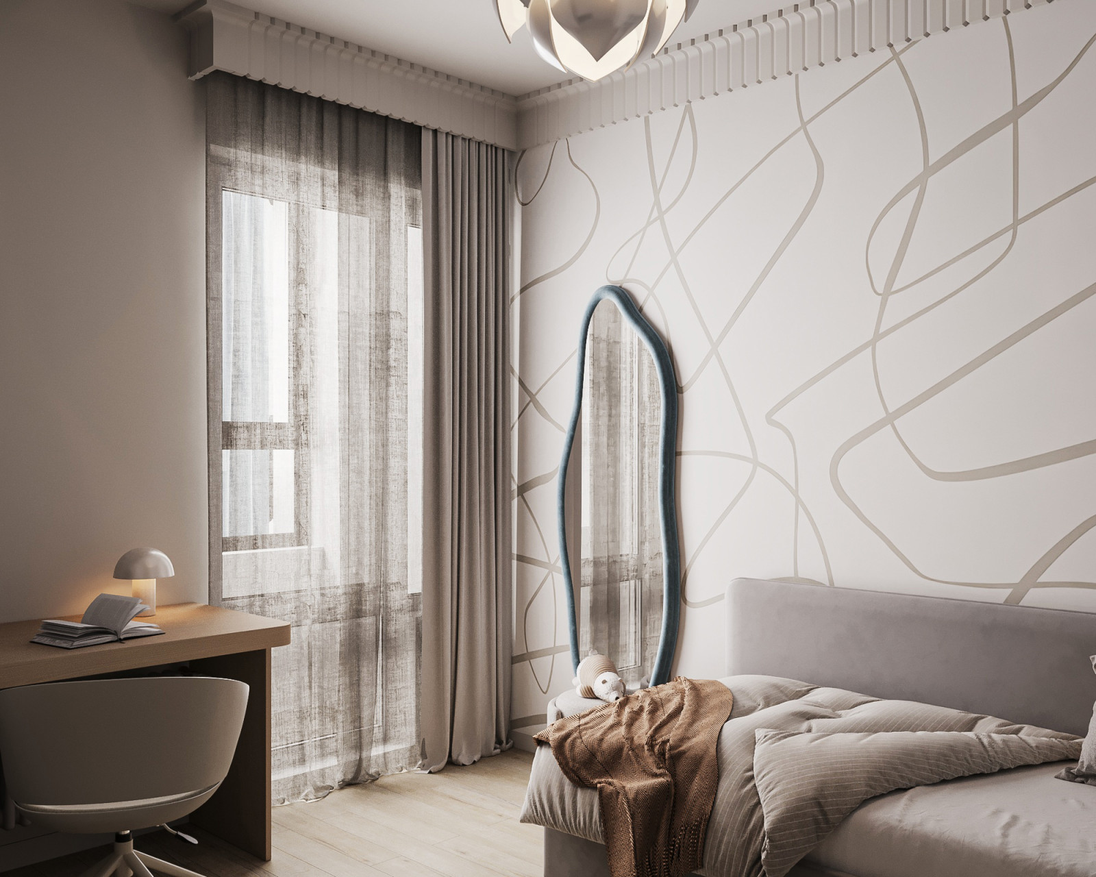 Дизайн-проект 3х-комнатной квартиры в "ЖК БелАрт", 78 кв.м