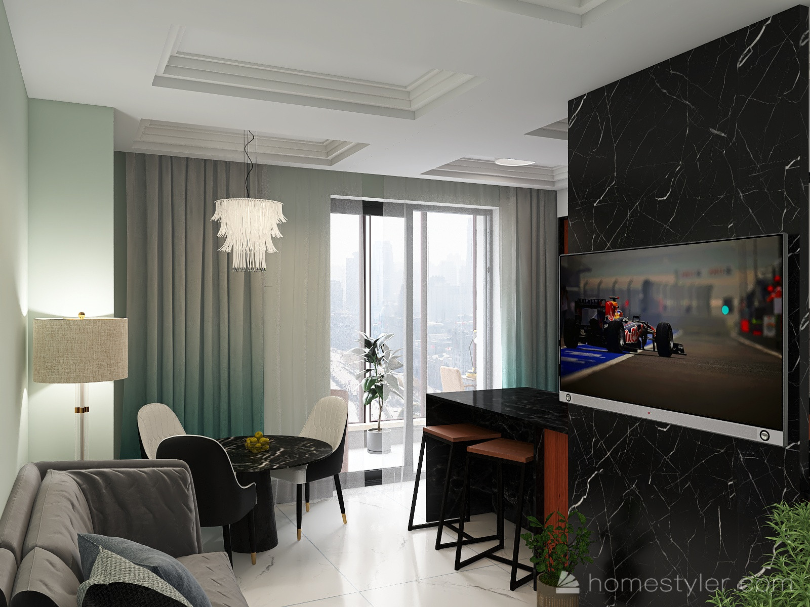 Евро-двухкомнатная квартира