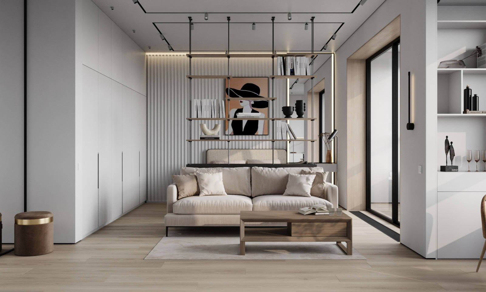 Дизайн интерьера квартиры в современном стиле в ЖК Сити Парк 2