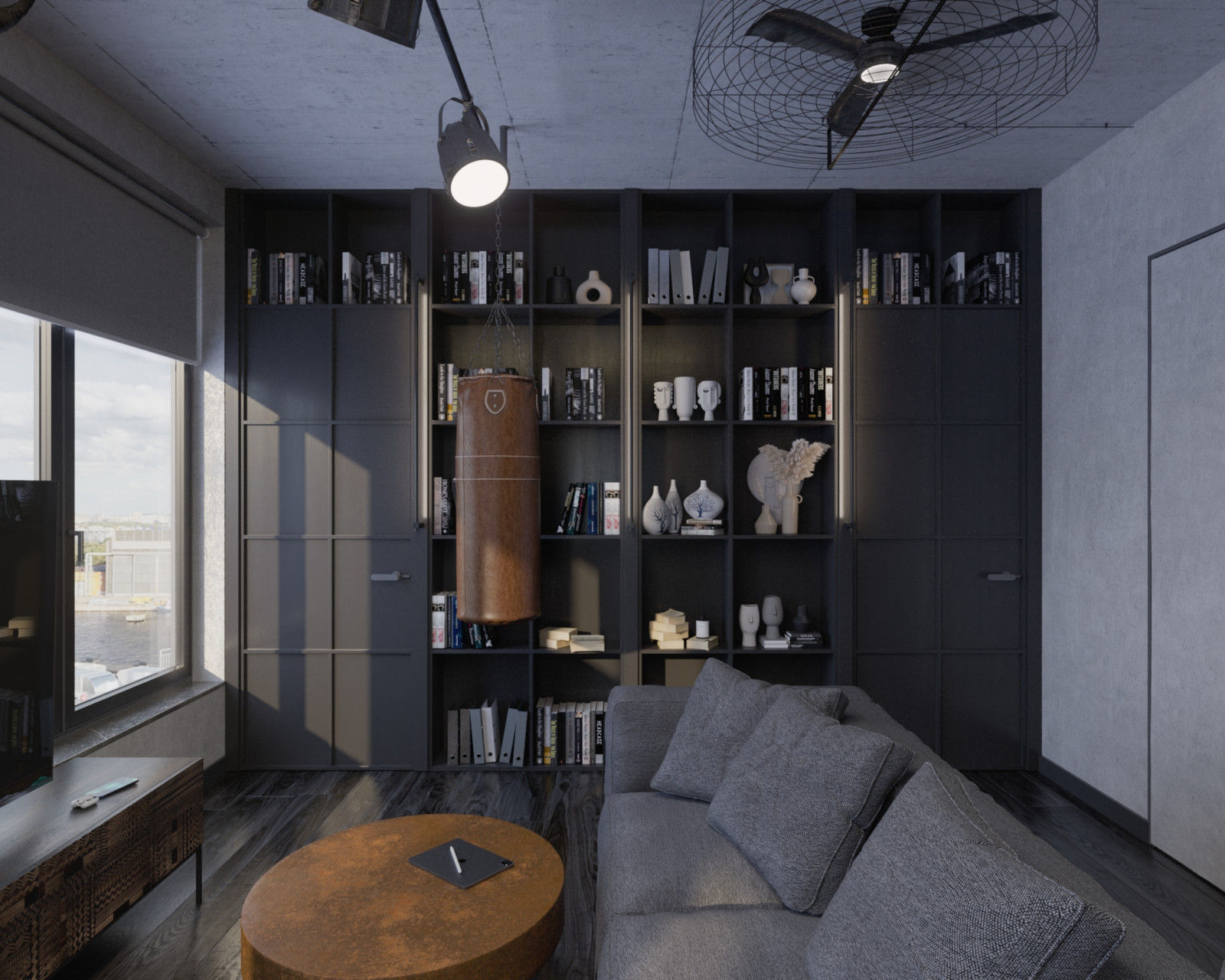 Квартира в стиле лофт, 105 м2