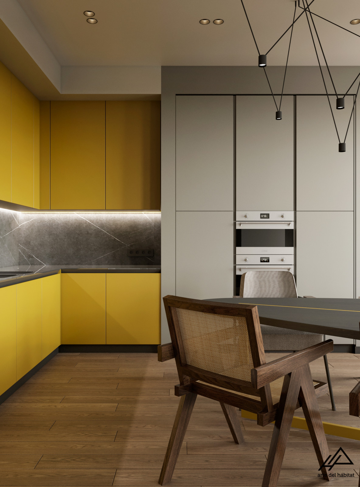 Dark modern interior in MSK