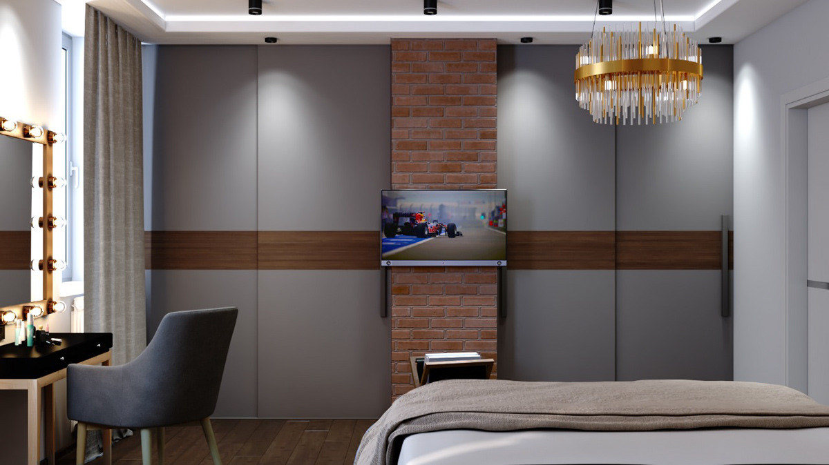 Дизайн-проект квартиры в г.Химки 65 м2 (стиль Лофт)