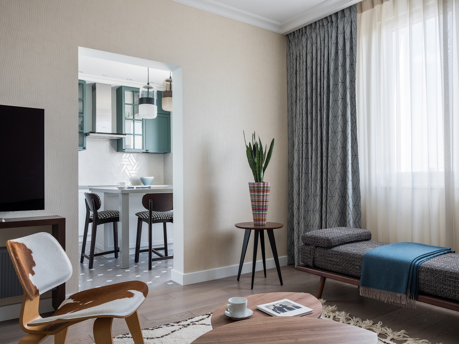 Трехкомнатная квартира в ЖК Ривер Парк, 82 м2