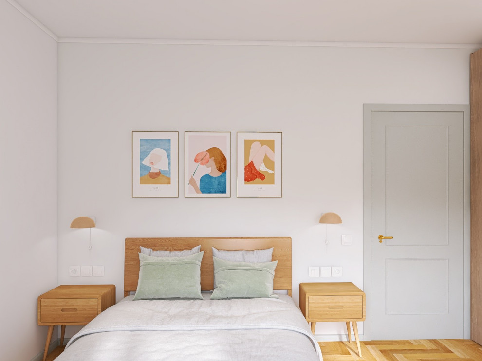 Дизайн-проект двухкомнатной квартиры в стиле mid-century modern