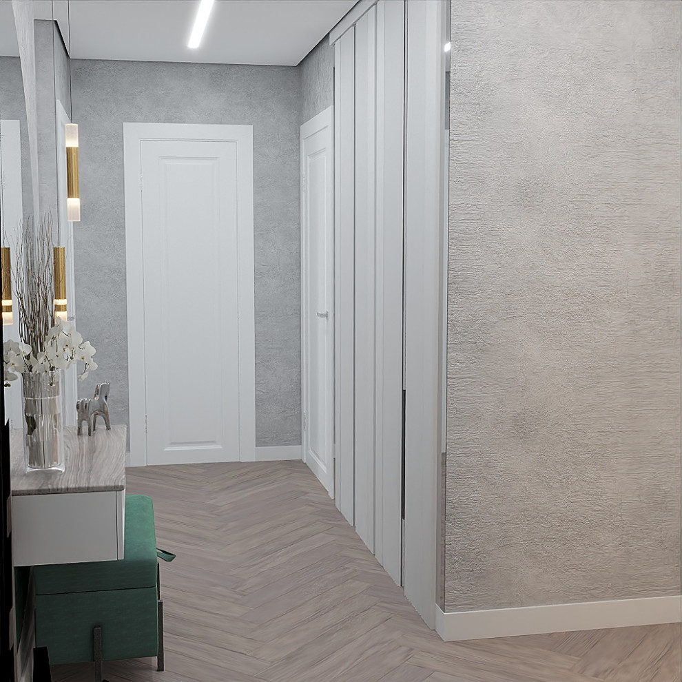 Серый-зеленый оазис: гармония контрастов