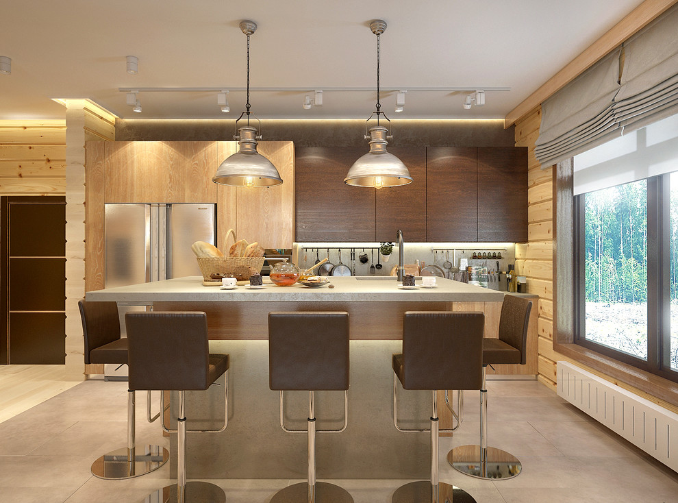 Дом из дерева на Новой Риге