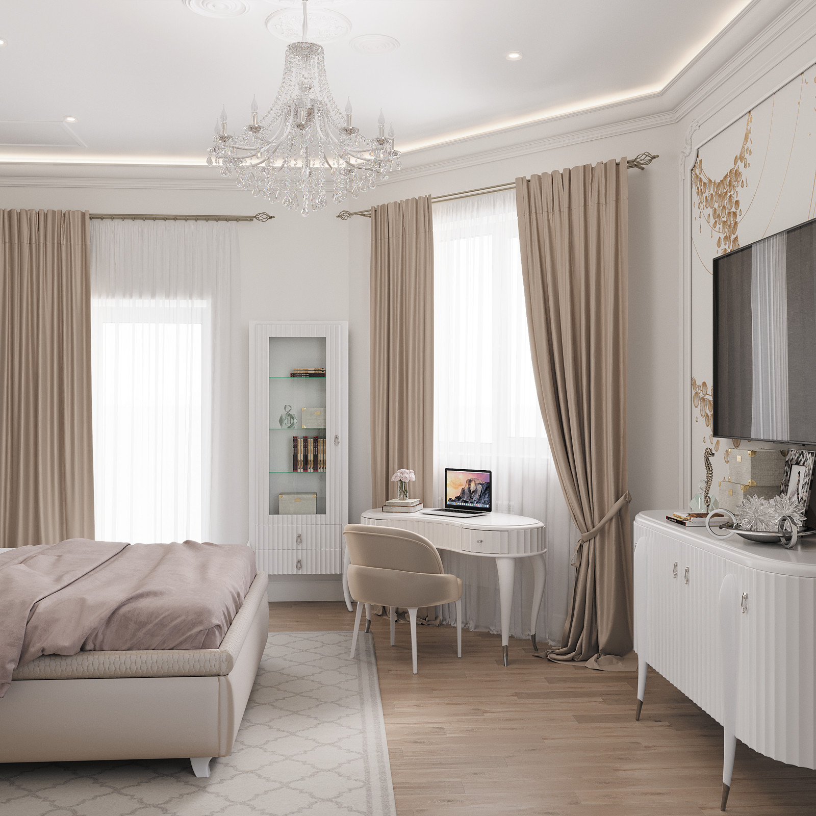 Проект спальни для девочки