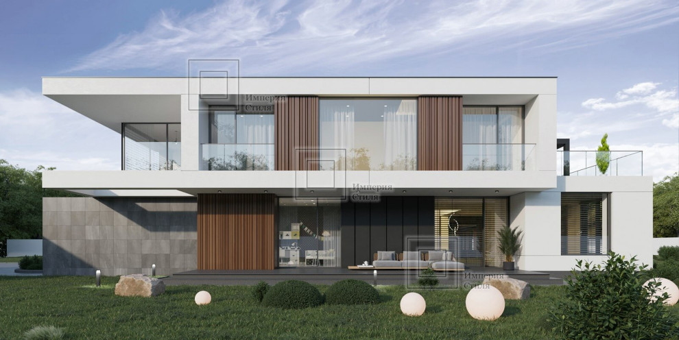 Обложка проекта: Проект дома с эксплуатируемой крышей