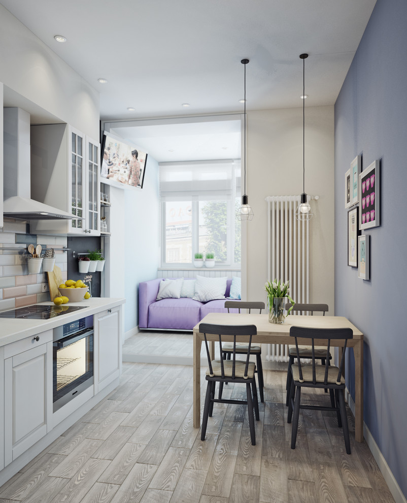 Скандинавксий стиль в однокомнатной квартире.