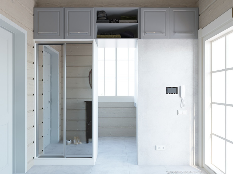 Двухэтажный деревянный дом