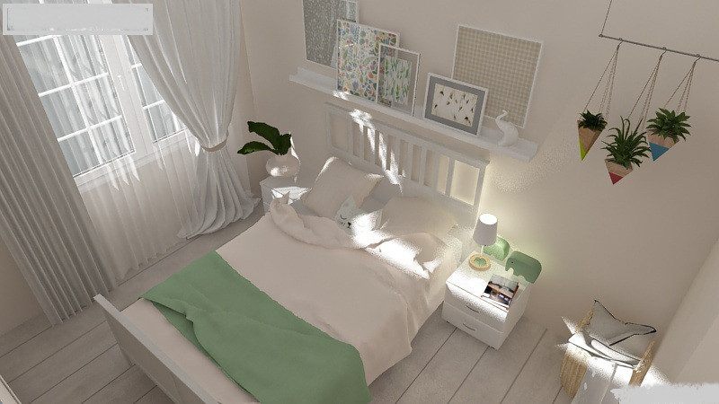 Обложка проекта: Спальня в скандинавском эко-стиле (2020)