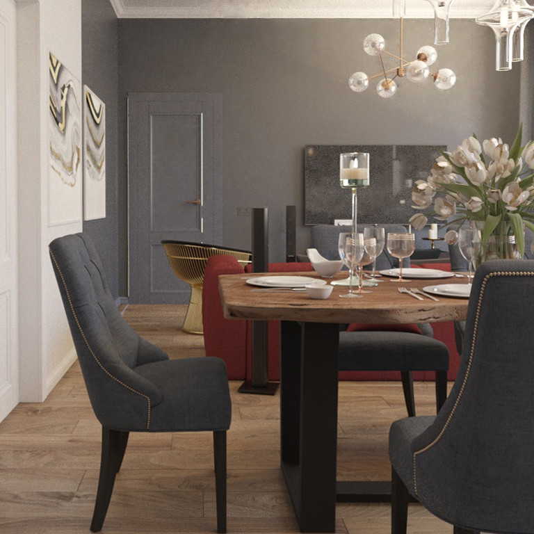 Студия в современном классическом стиле