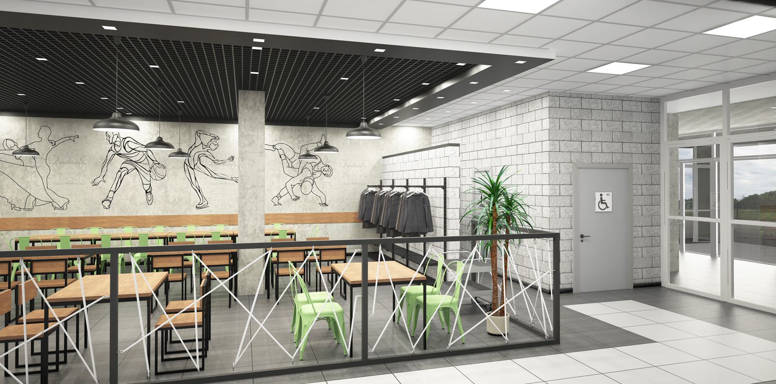 Столовая в ледовом комплексе "ЮЖНЫЙ ЛЕД"