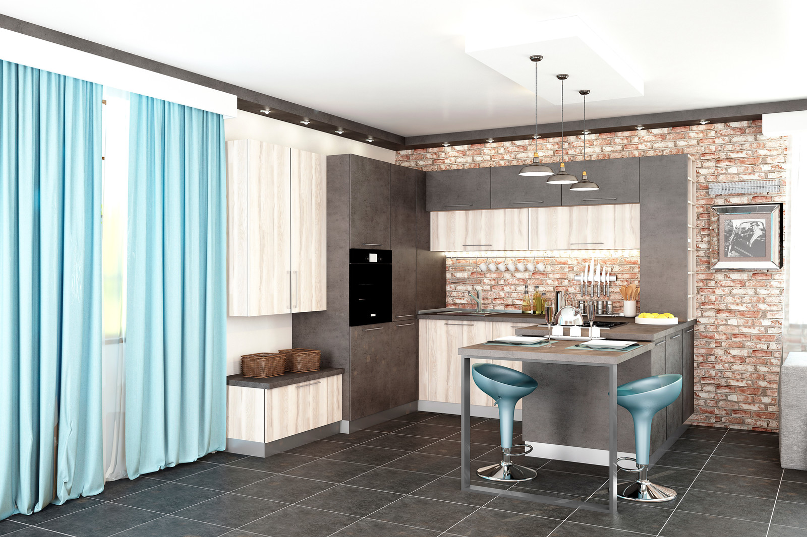 Кухня в стиле Лофт