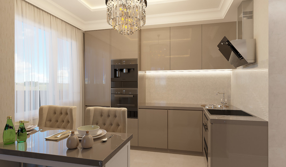 Обложка проекта: Однокомнатная квартира в неоклассическом стиле