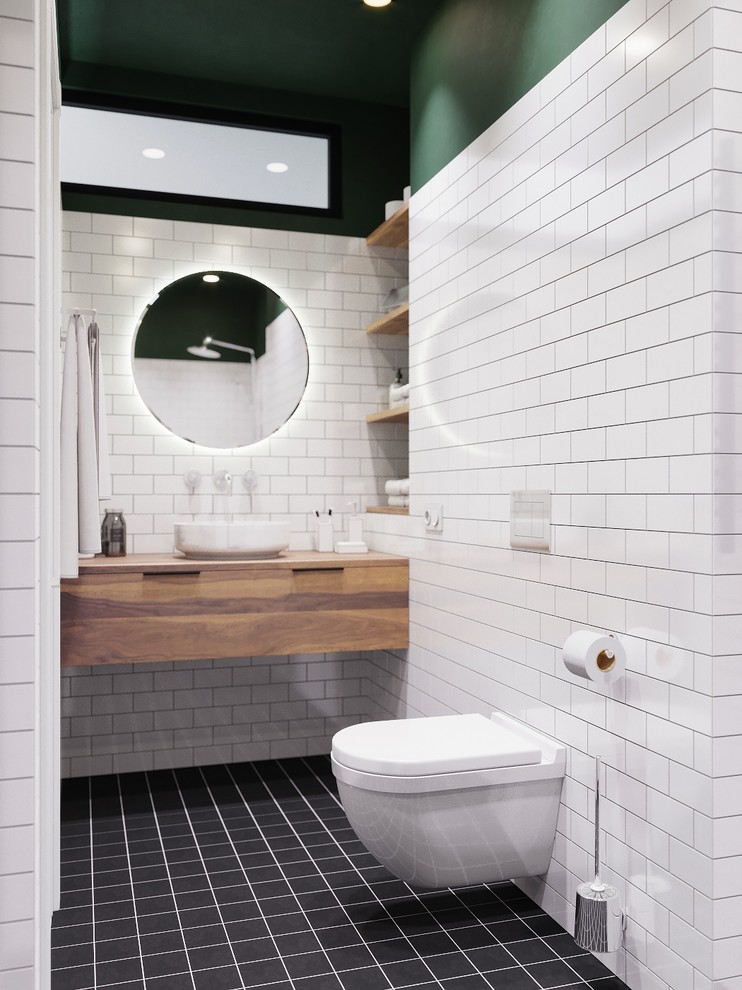 Визуализация санузла совмещенного с постирочной в "сталинке"