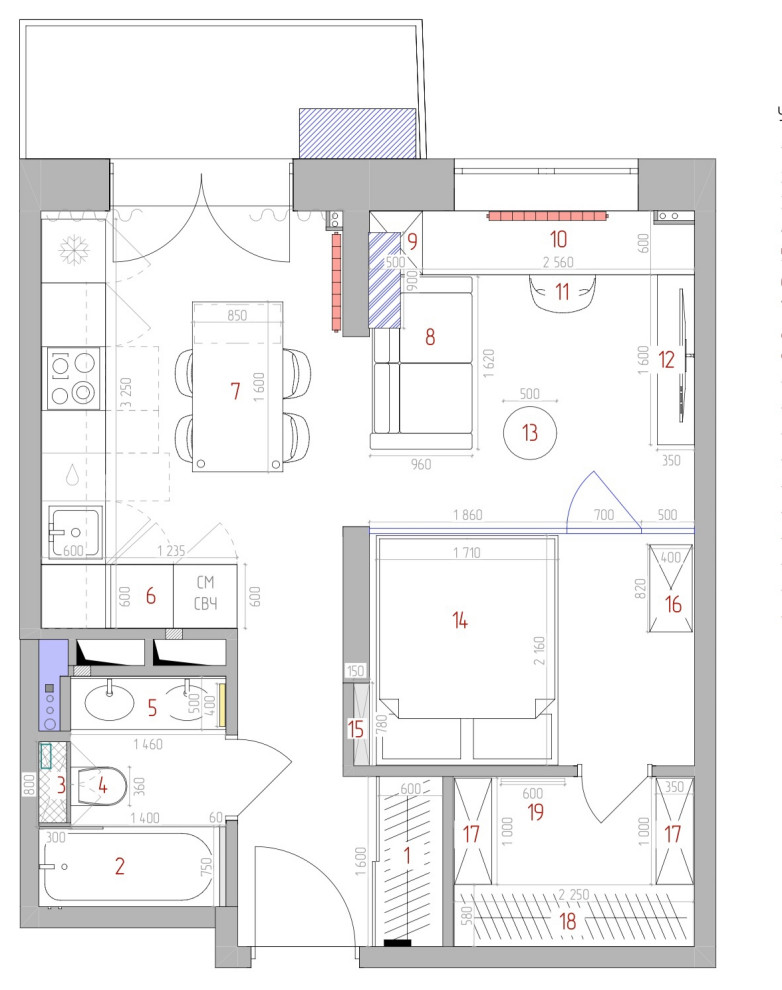 Обложка проекта: Квартира 39 кВ.м в ЖК Котельнические высотки