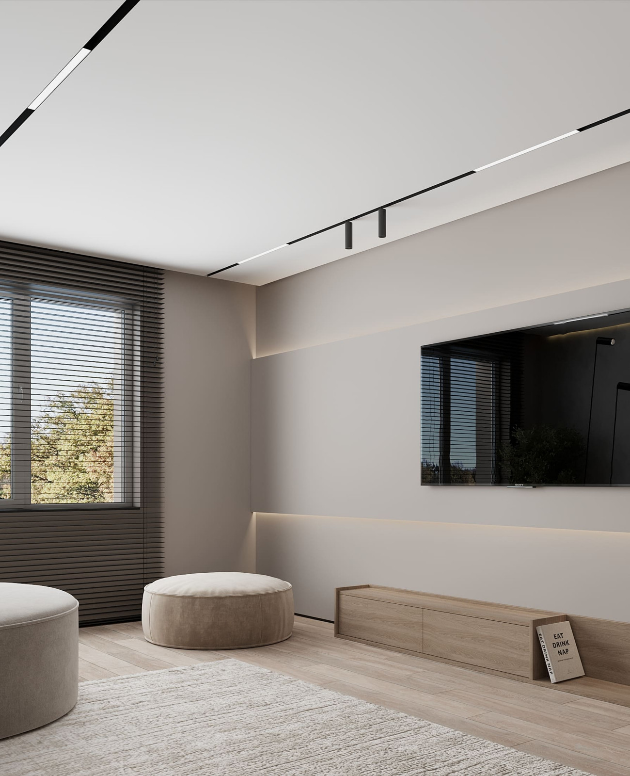 Дизайн-проект пентхауса для молодой пары