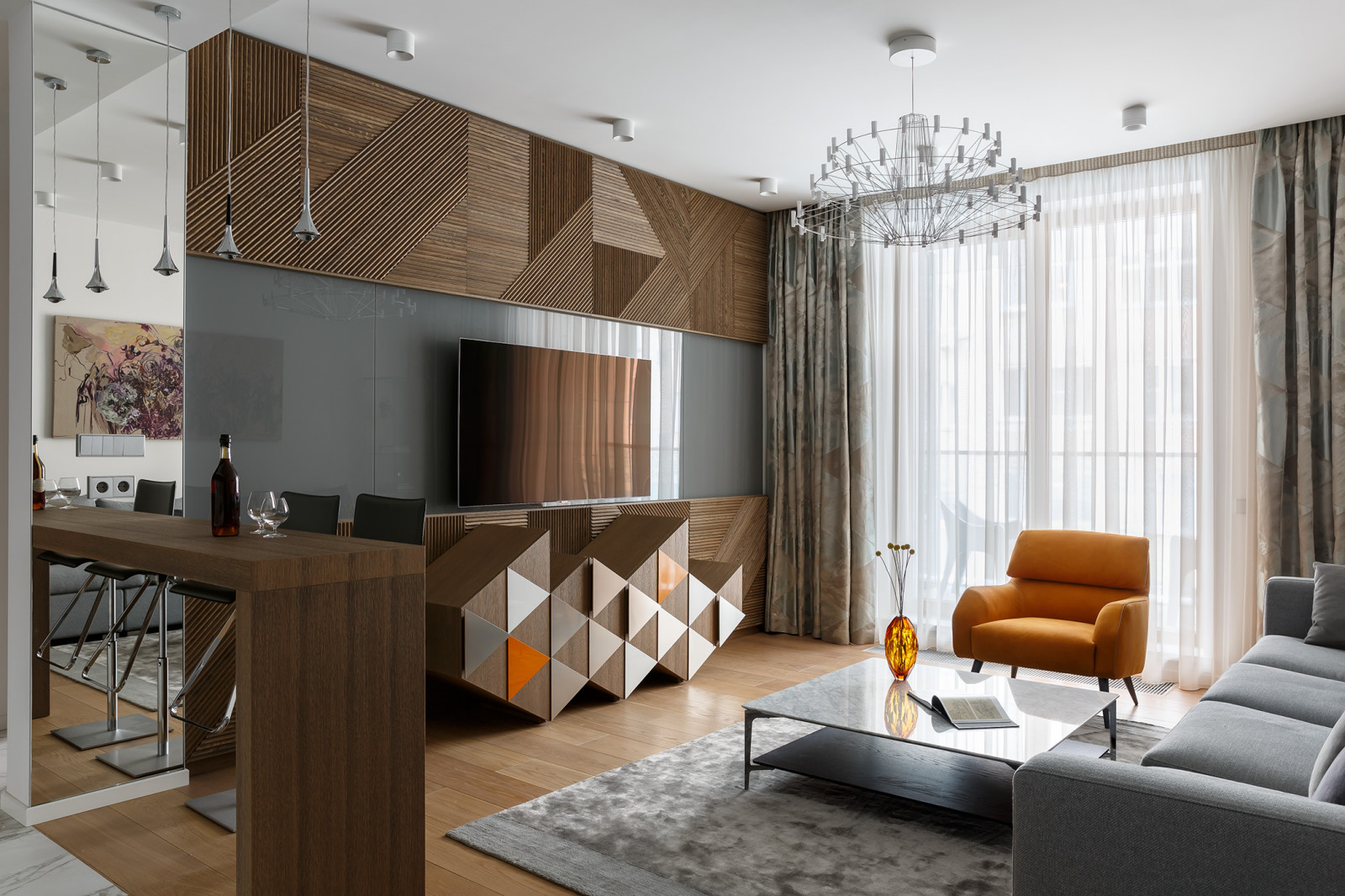 Интерьер квартиры в ЖК Smolensky De Luxe