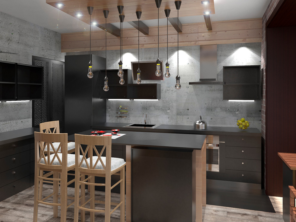 Квартира-студия в стиле Лофт ( с элементами Фьюжн)