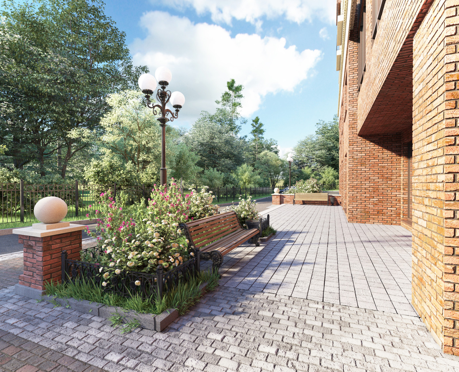 Благоустройство, ЖК "БУЛГАКОВ", СК "СТРИЖИ",Новосибирск