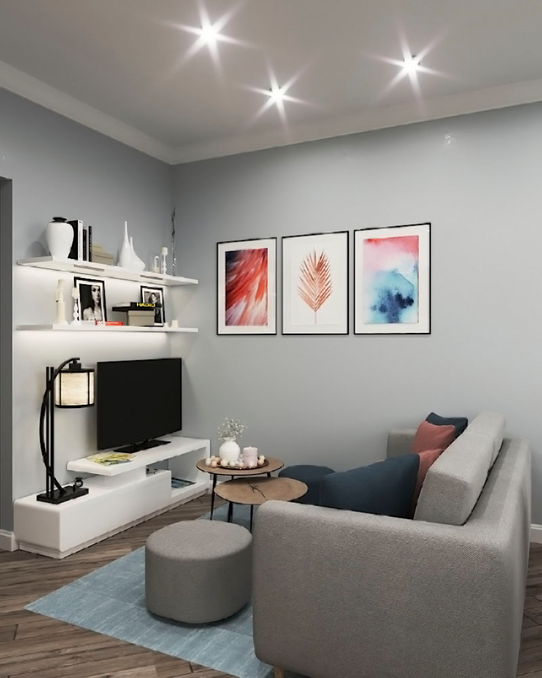 Кухня-гостиная в современном стиле