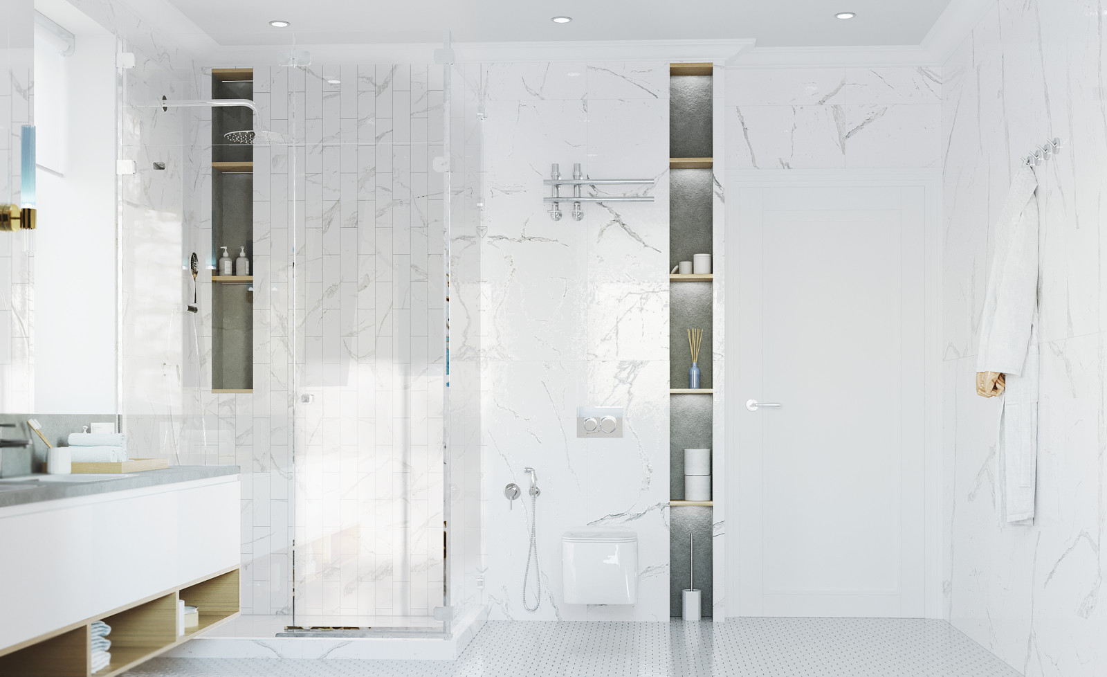 Дизайн проект интерьера коттеджа 140 кв.м.