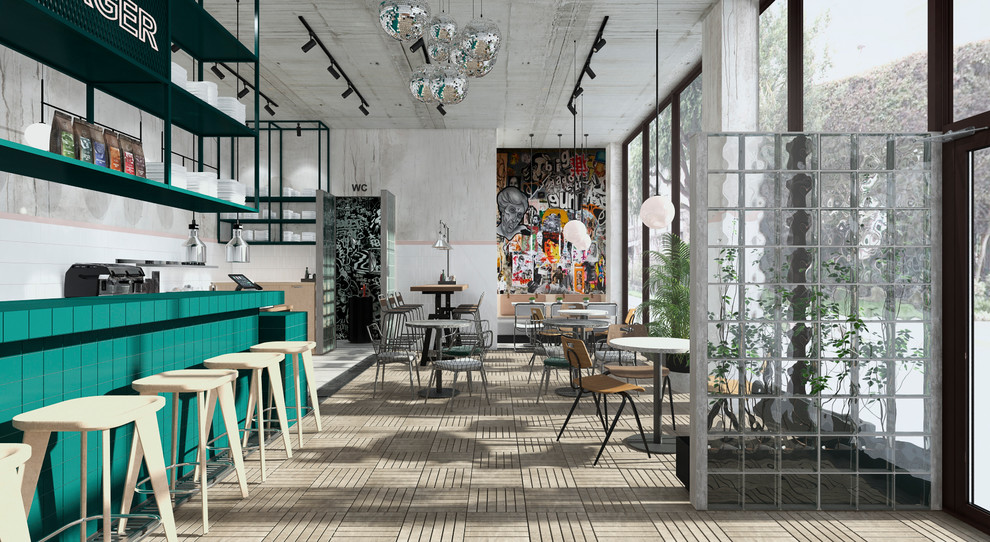 Интерьер бургерной в Пятигорске