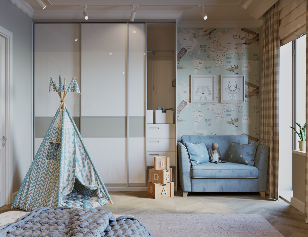 Мягкий эклектичный интерьер квартиры 205 кв.м.