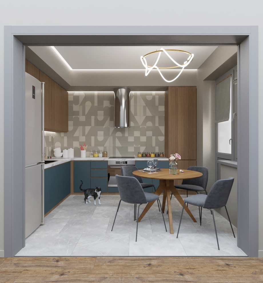 Обложка проекта: Яркая кухня для парня